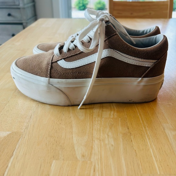 Vans Old Skool Platform Sneakers - Beige - Picture 3 of 4